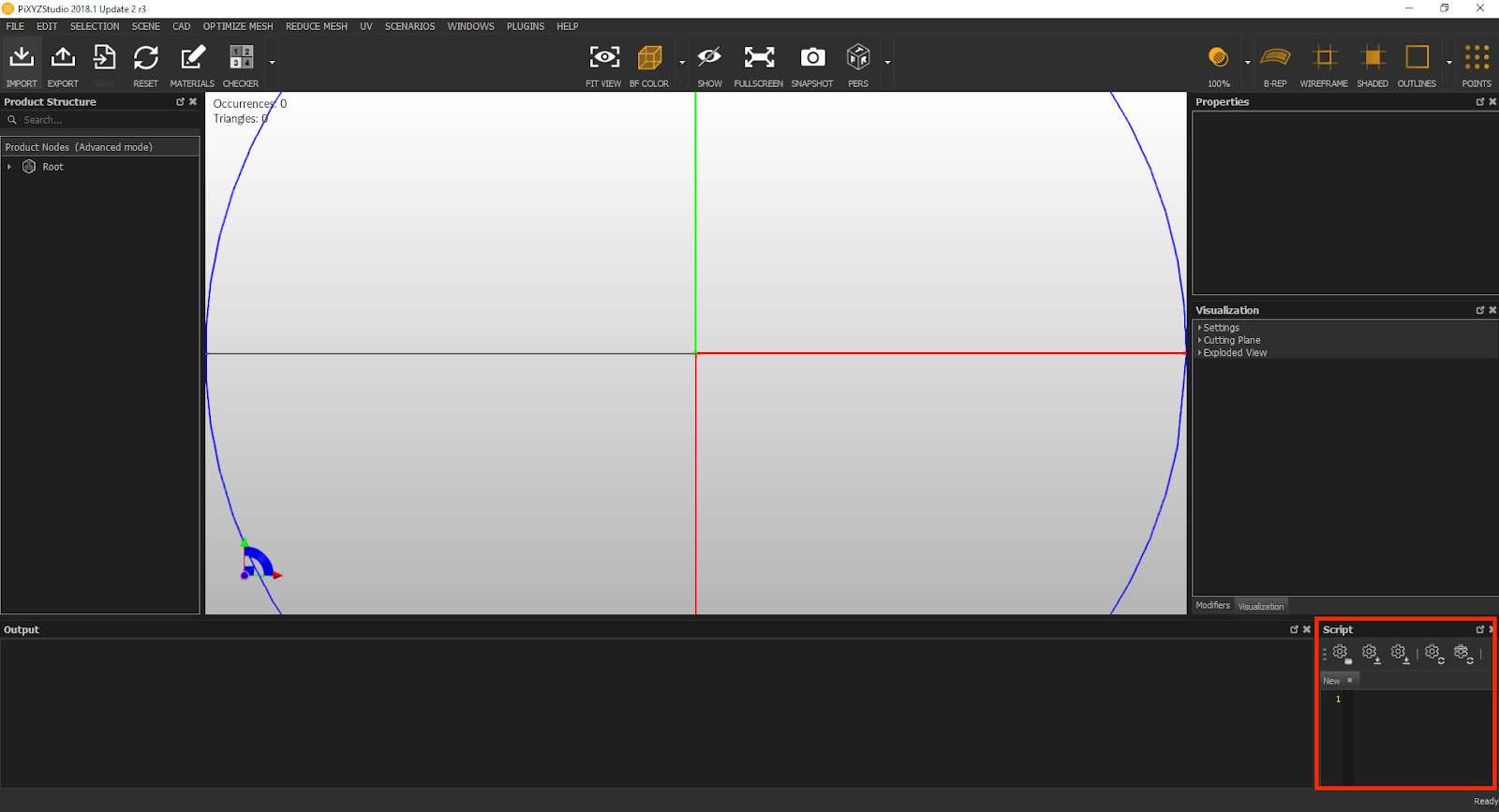 Dragged the script editor window into the bottom of the screen so more of the text in the document can be seen