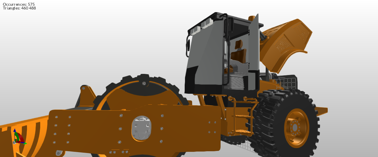 After executing the Merge Final Assemblies within the Scene menu this is what the flattener looks like. The occurrences have fallen back down to 575 at this point.