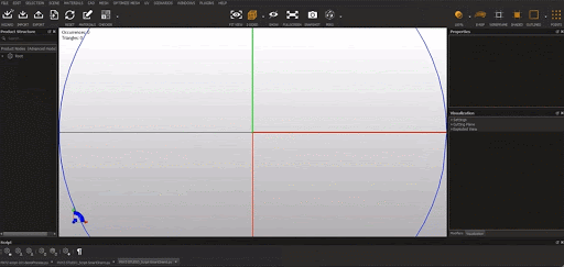 Import the model of the Road Flattener into PiXYZ Studio