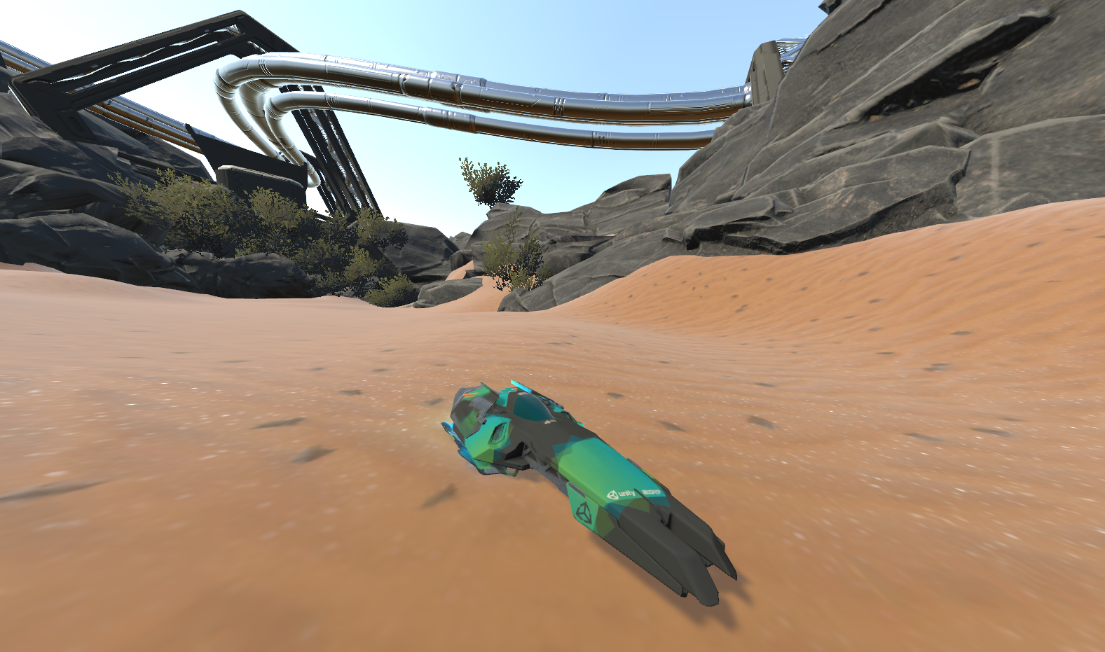 Figure 01: Wide angle shot of the Hover Racer