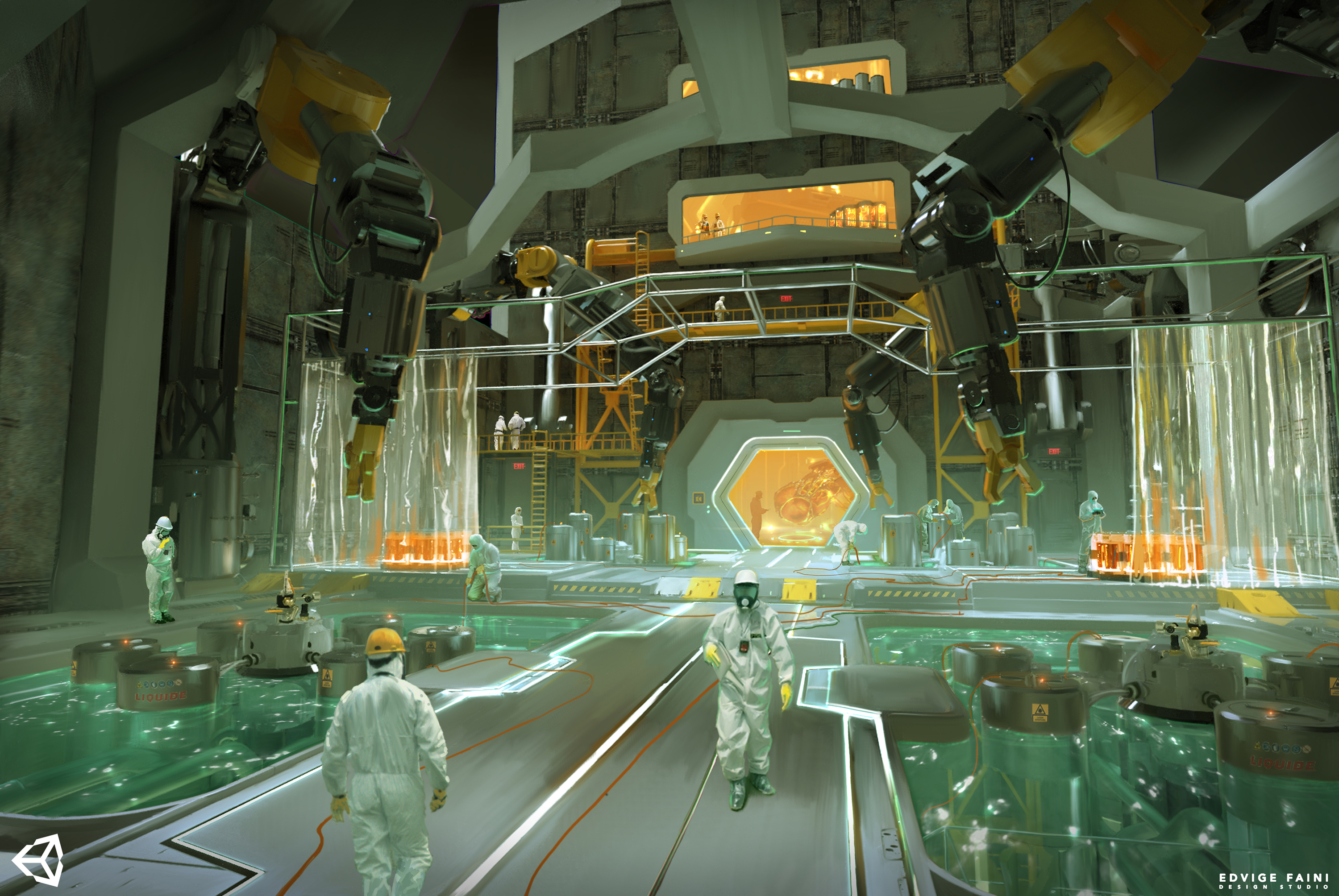 Service Room concept art