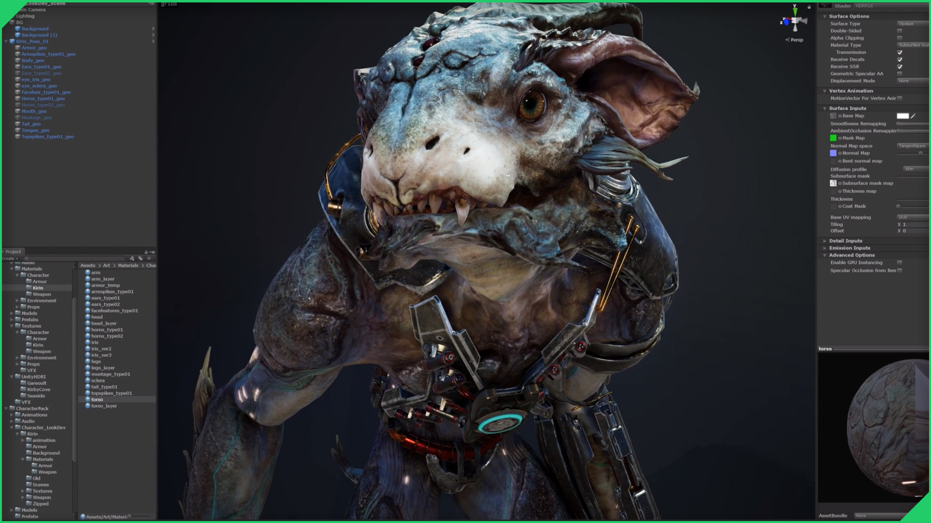 Challenge: Configure HDRP Materials for a character model