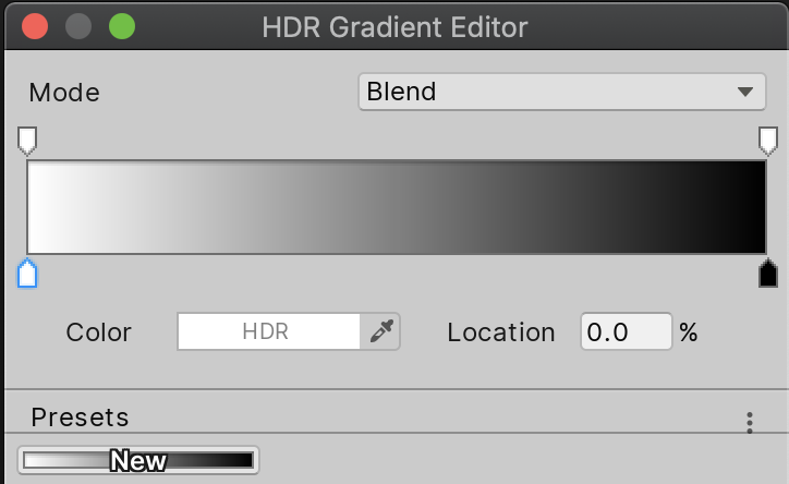 Figure 02: Gradient Editor Window
