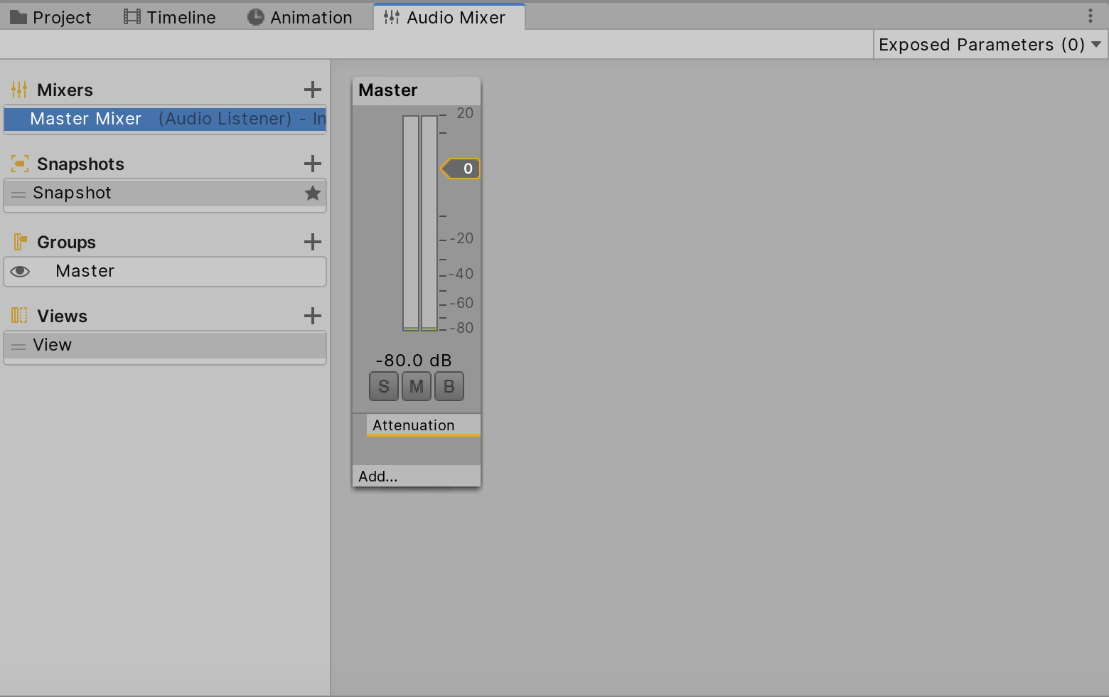 Controlling Audio Levels with Audio Mixer - 2019.3