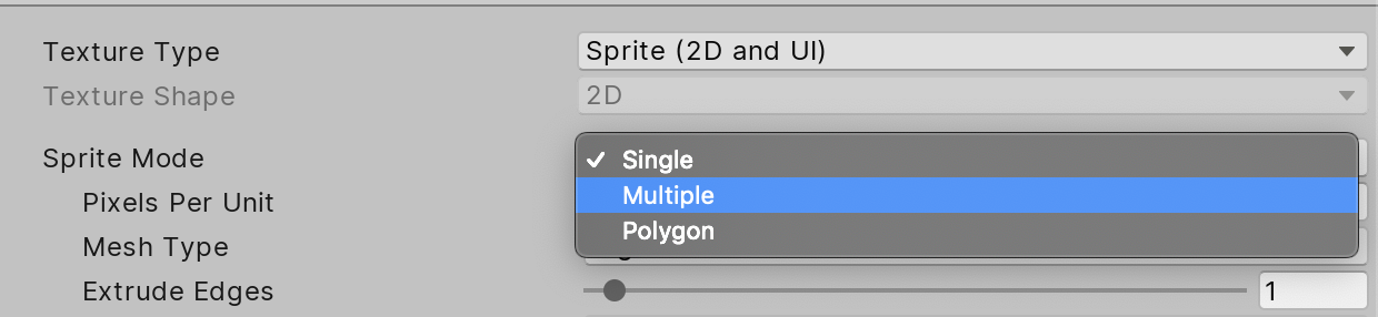Figure 04: Sprite Mode settings