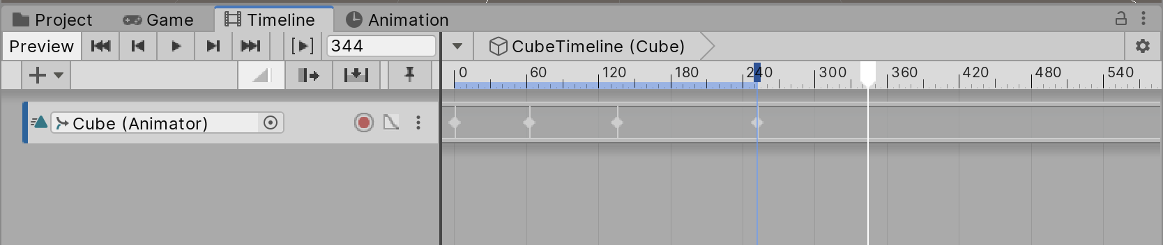 Timeline でキーフレームアニメーションを作成 - 2019.3