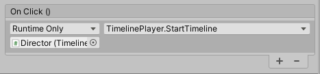 画像 03:Timeline を開始するための OnClick イベントの追加