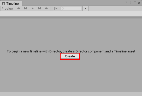 画像 01:Director コンポーネントと Timeline アセットの作成
