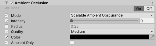 画像 03：Scalable Ambient Obscurance のプロパティ
