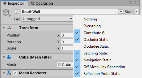 Working with Occlusion Culling