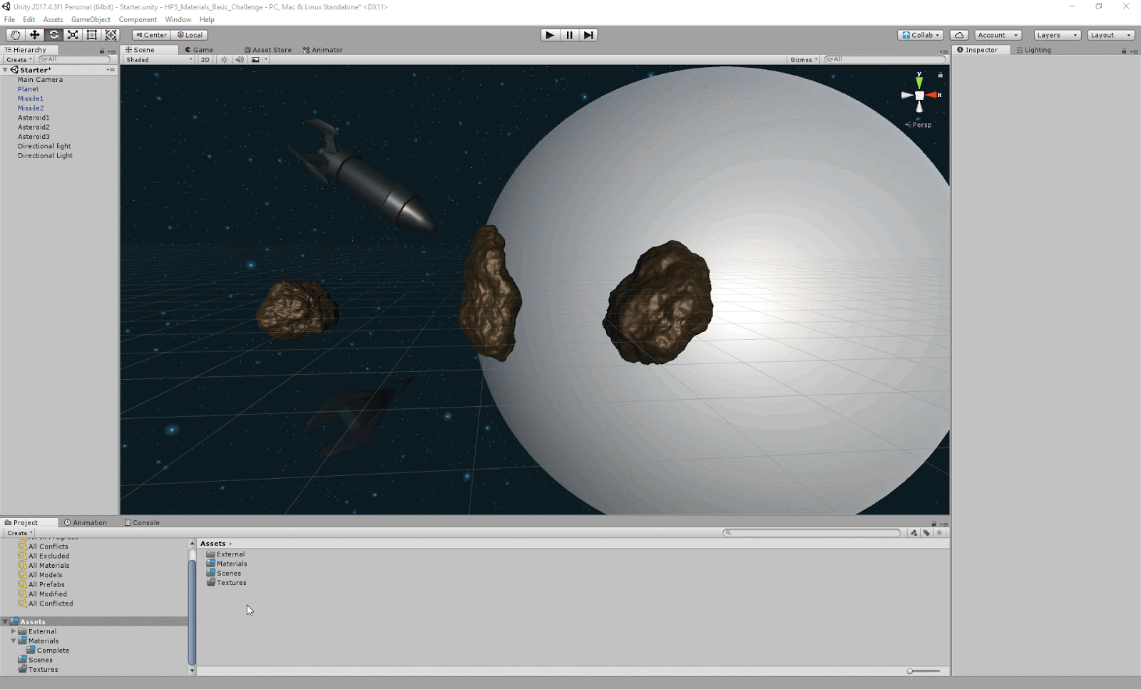 Creating the Planet Material