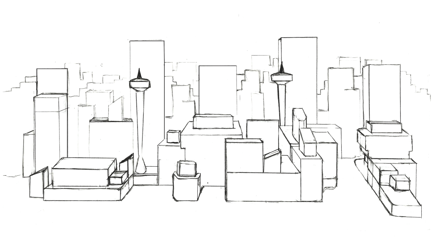 Figure 01: Sketch of the city 