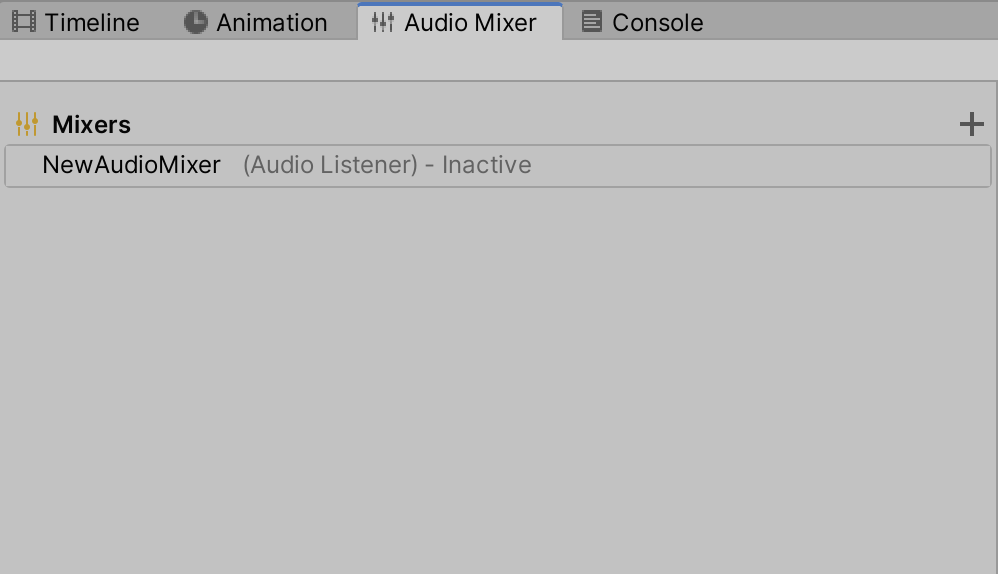 Figure 07: The Audio Mixer window