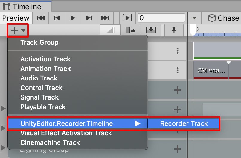 Figure 03: Adding a Recorder Track