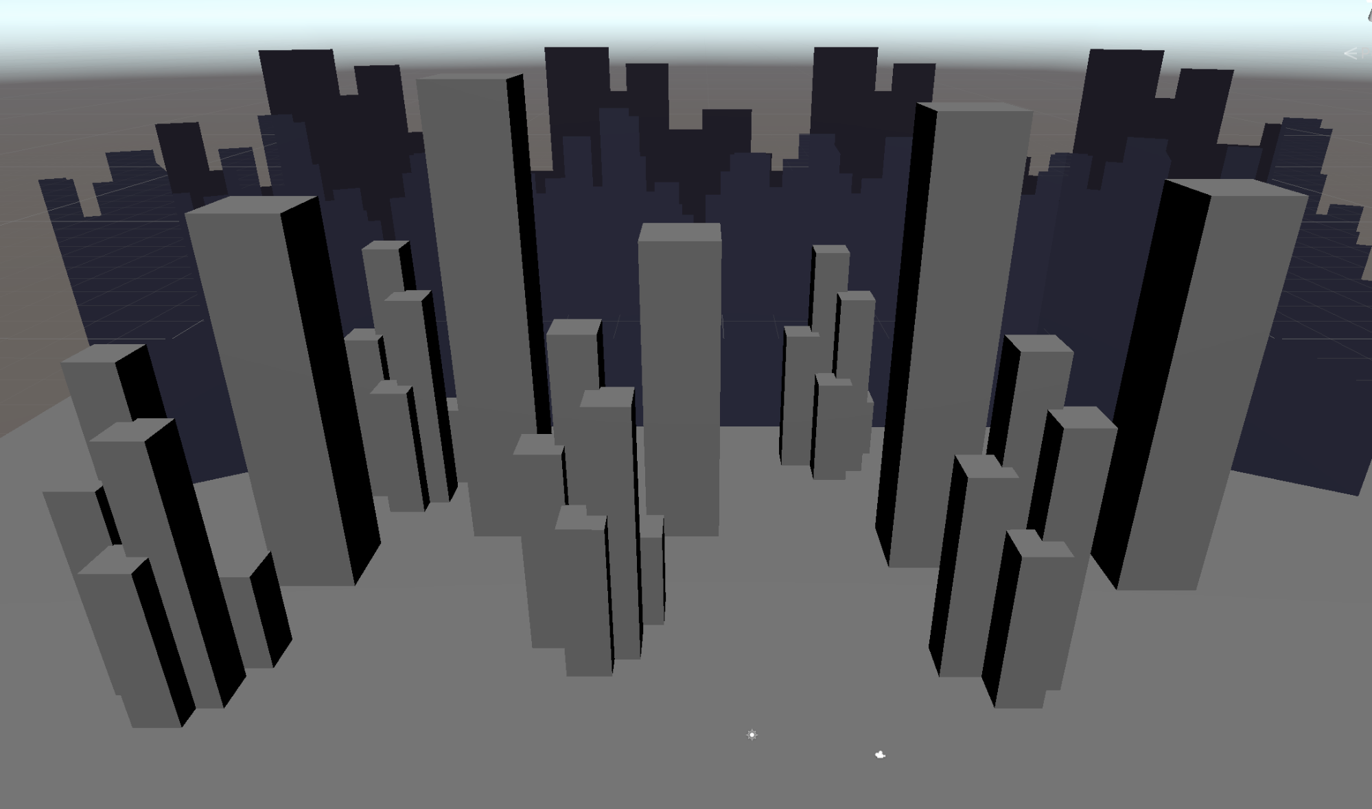 Figure 13: Multi-Highrises in place in the Scene 