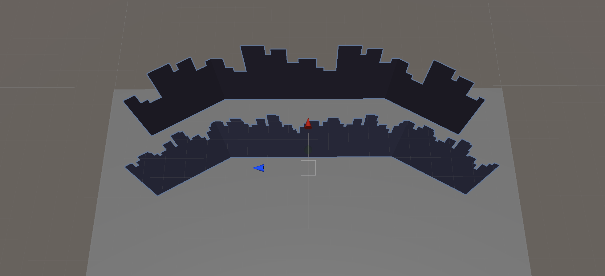 Figure 04: The Scene so far with the anchors in place