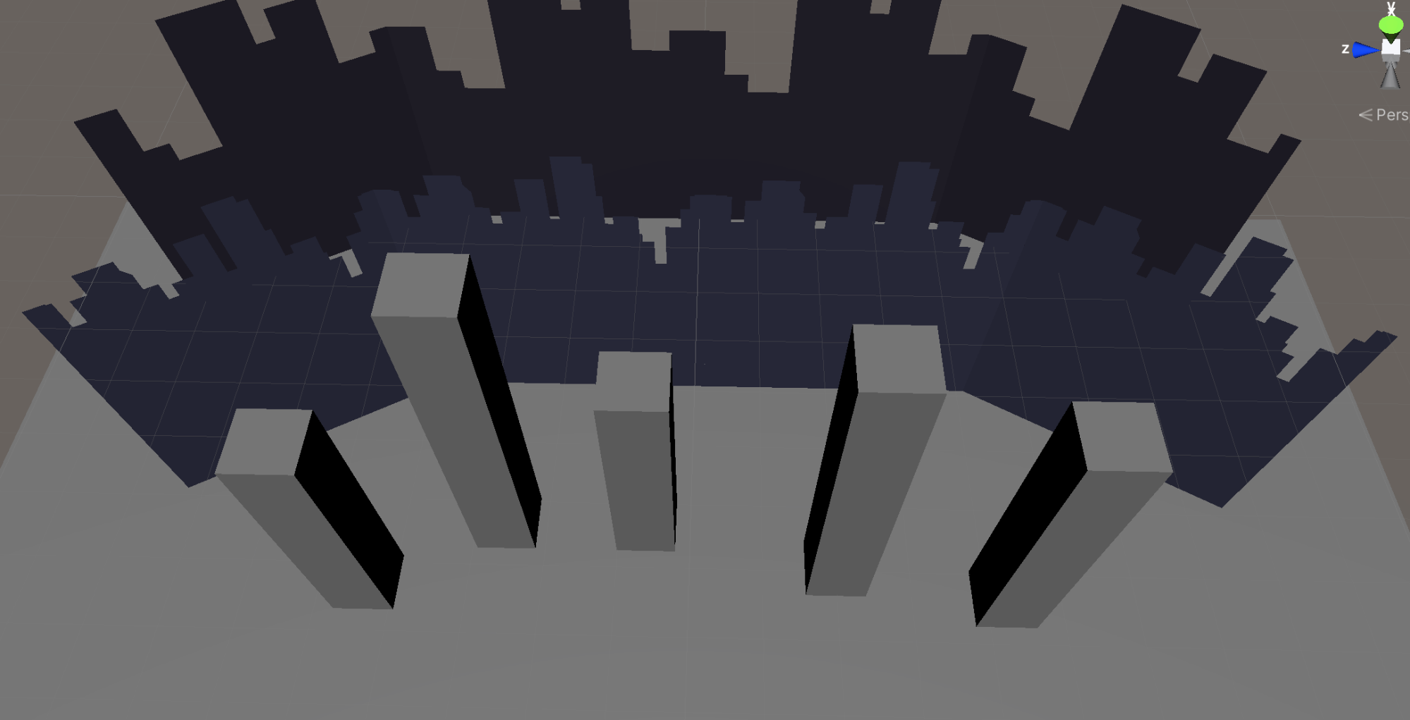 Figure 08: The cubes staggered. 