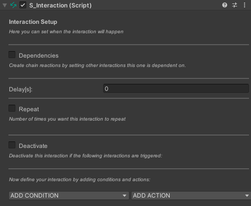 Interaction Setup