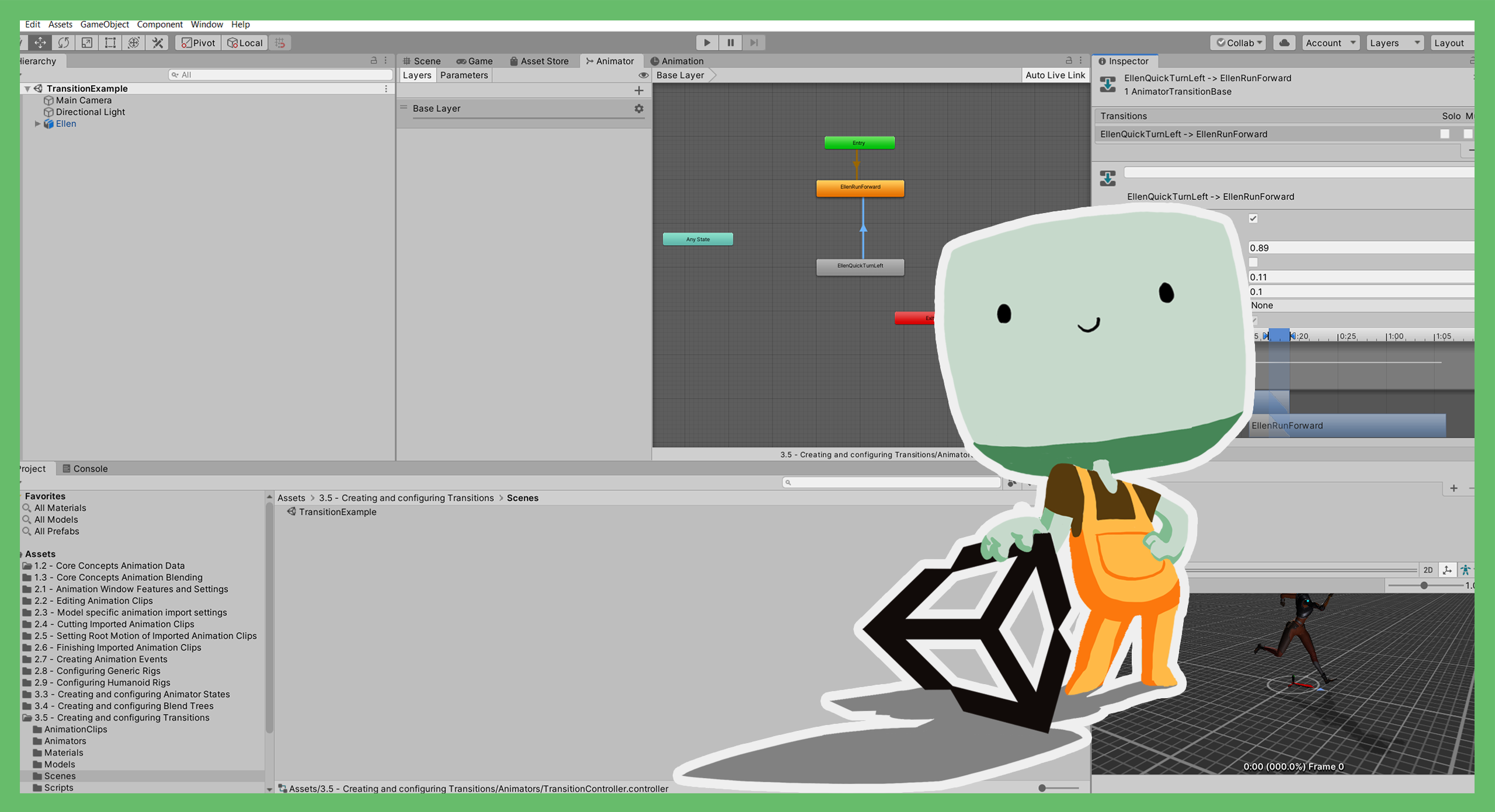 3.2 Introduction to animation blending