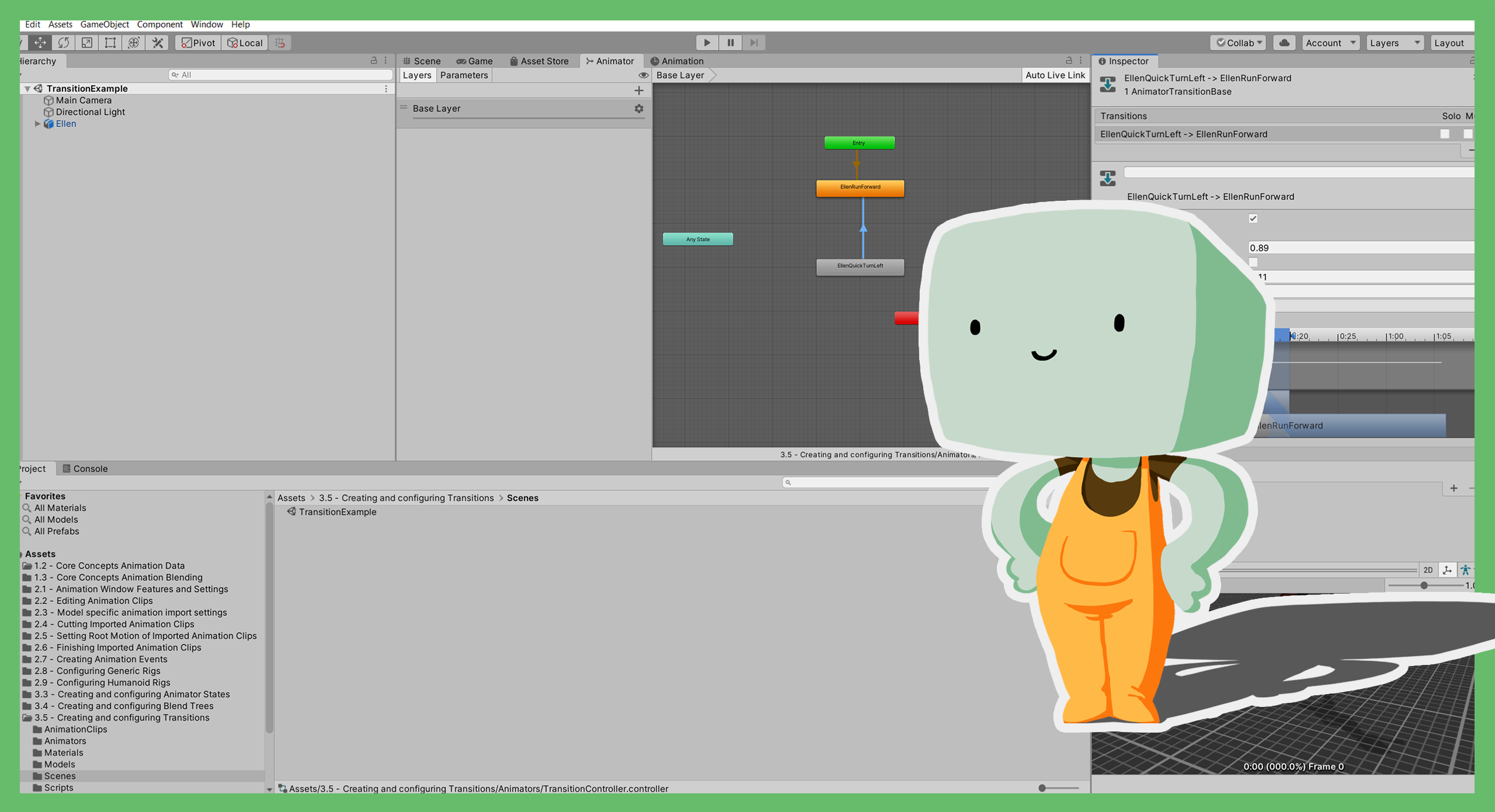 3.7 Creating and configuring Animator Layers