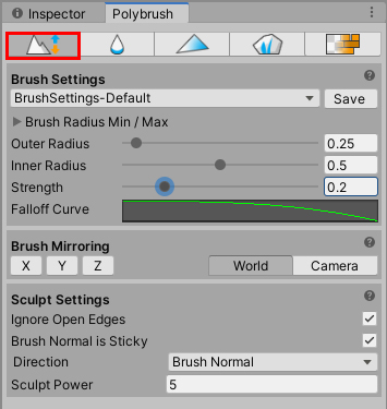 Figure 02: Polybrush window