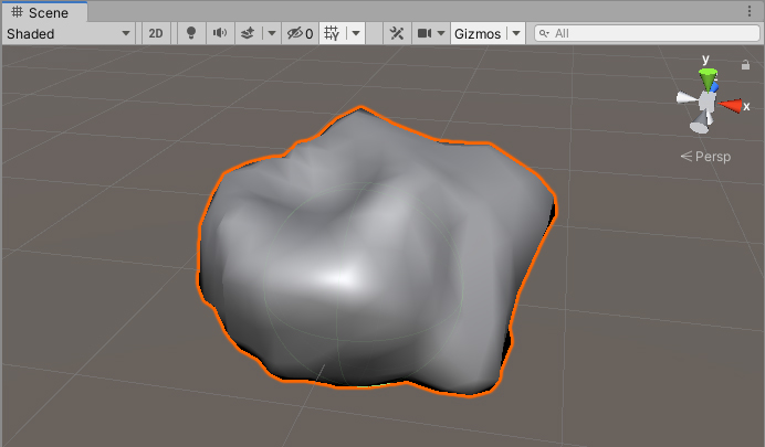 Figure 03: Sculpting using Polybrush