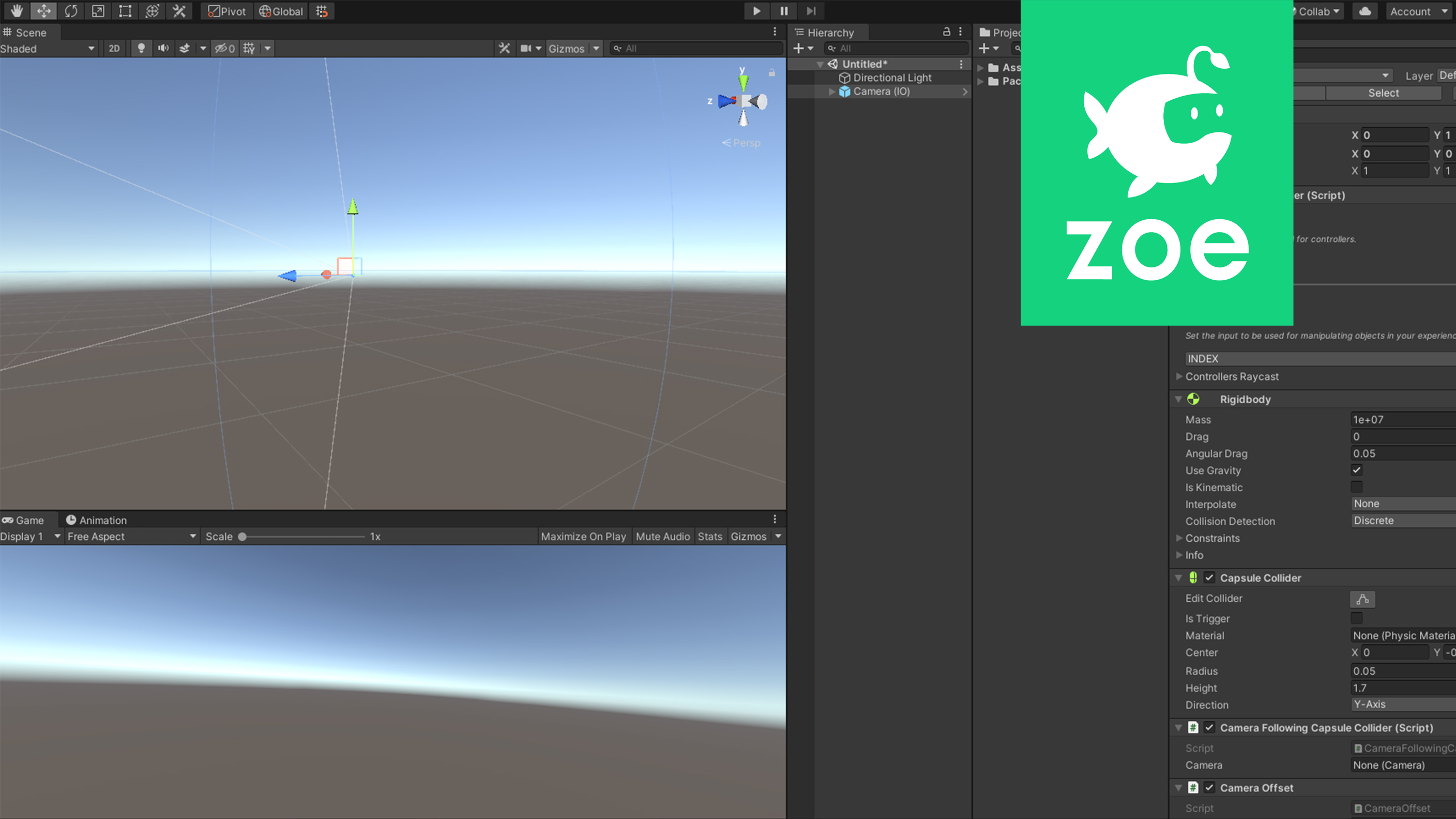 Zoe - Prepare your scene