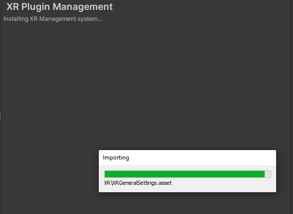 Importing the XR Plugin
