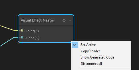 Figure 03: The output master node for the Shader Graph