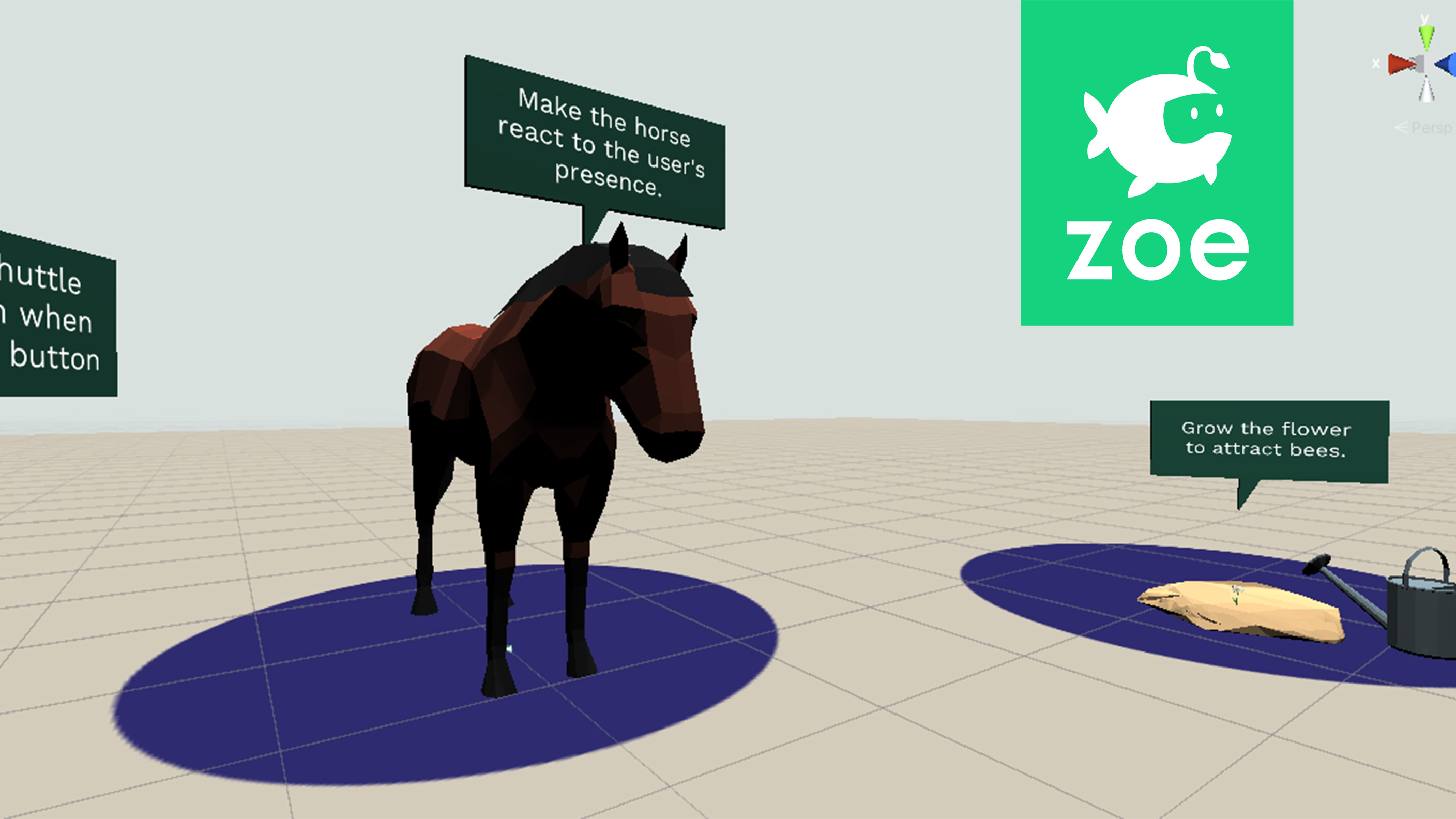 Zoe - Reacting to the user's presence