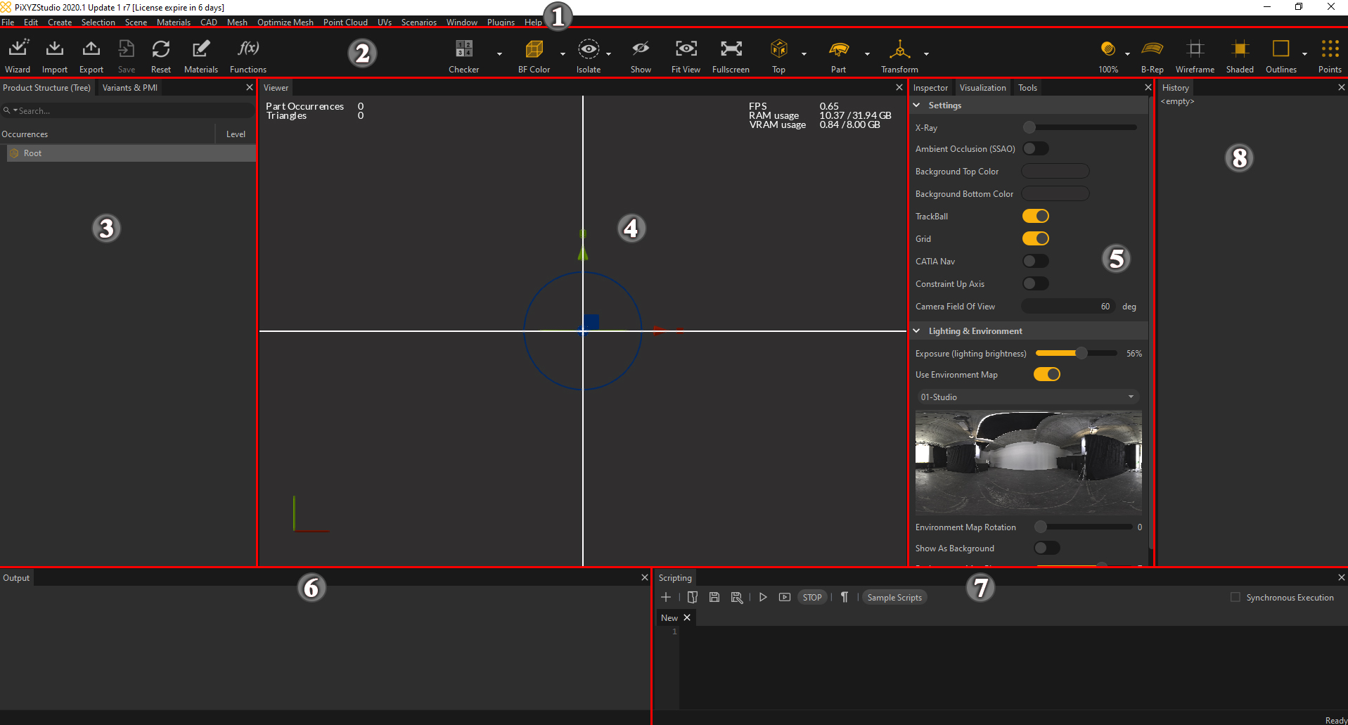 Figure 01: The PiXYZ Studio interface