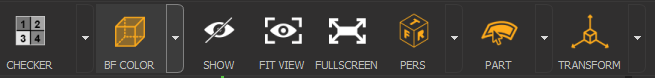Figure 05: Middle section of the Toolbar.