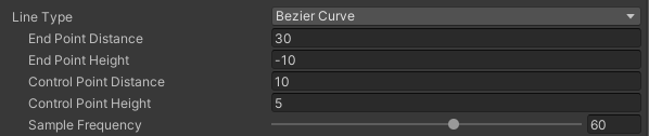 Figure 06: Bezier Curve Line Type for Ray Interactor