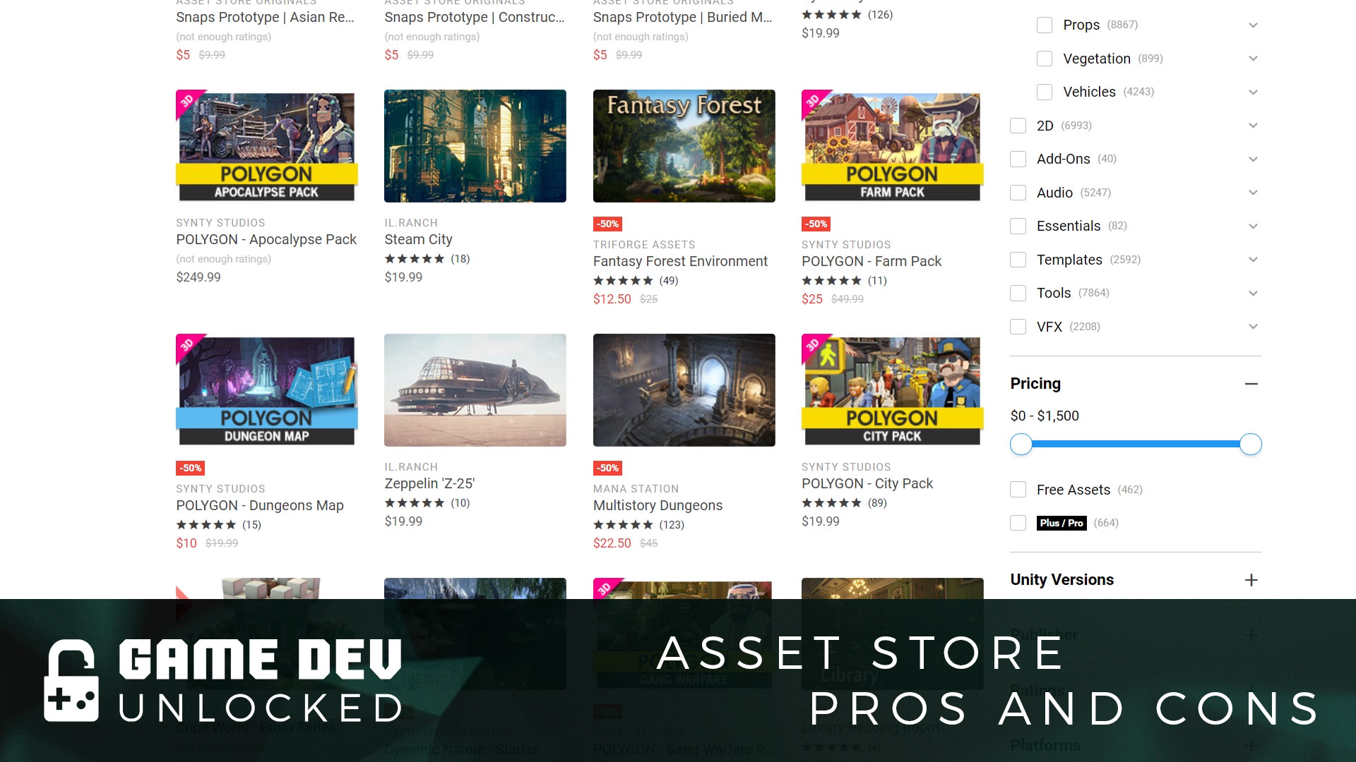 2. The Asset Store: Pros and Cons