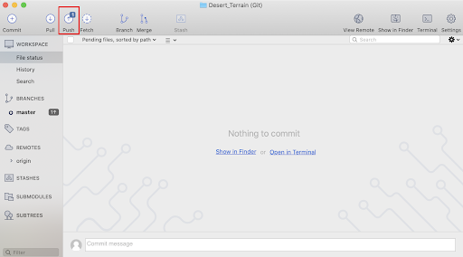 Pushing the commit