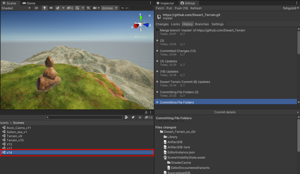 The new Scene file has been synced to our team member’s Unity project
