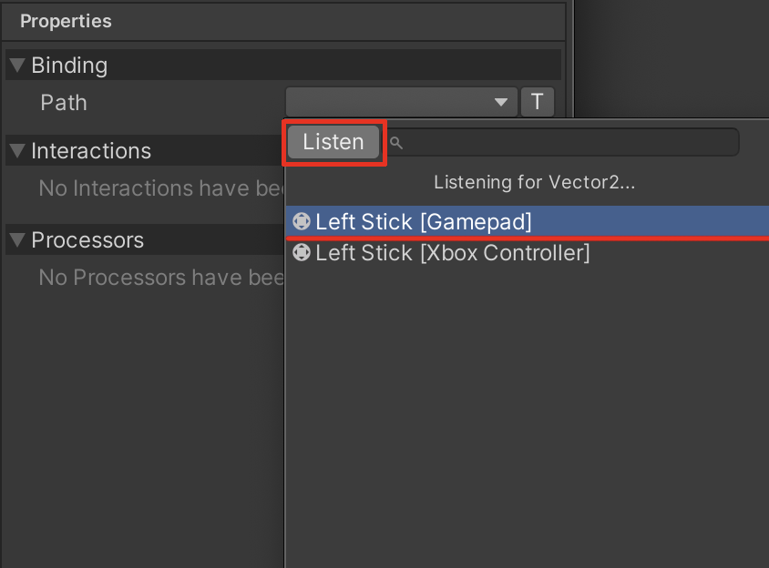 Customizing New Input Actions