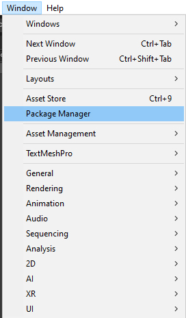 Figure 02: Opening Package Manager