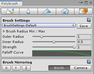 Figure 02: Polybrush dockable window