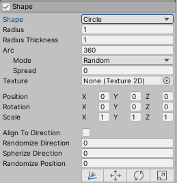 Figure 07: Shape module set to Circle