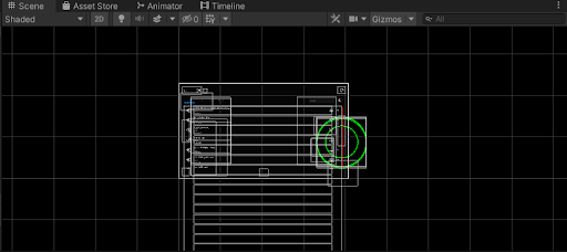 Figure 04: The canvas in the Scene
