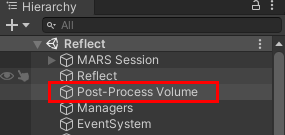 Figure 01: Post-processing Volume in the hierarchy