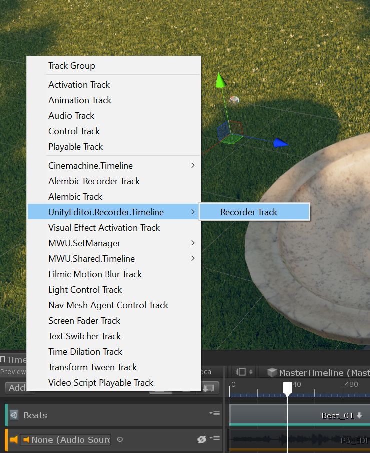 Figure 04: Adding a Recorder Track