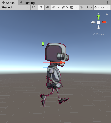 Figure 06: Sprites set to Visible Inside Mask, interacting with the Sprite Mask