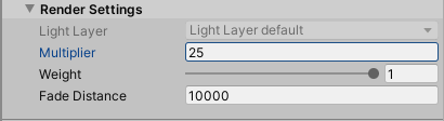 Figure 11: Render Settings for our Planar Reflection Probe