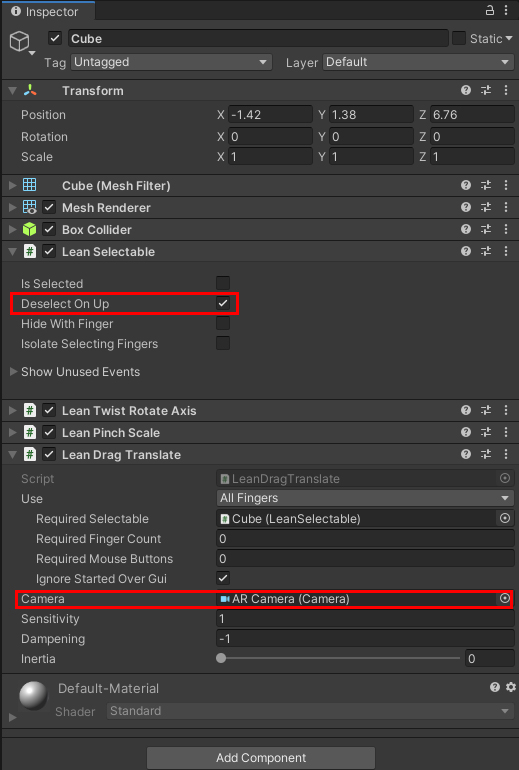 Figure 03: The completed setup for your in-scene object
