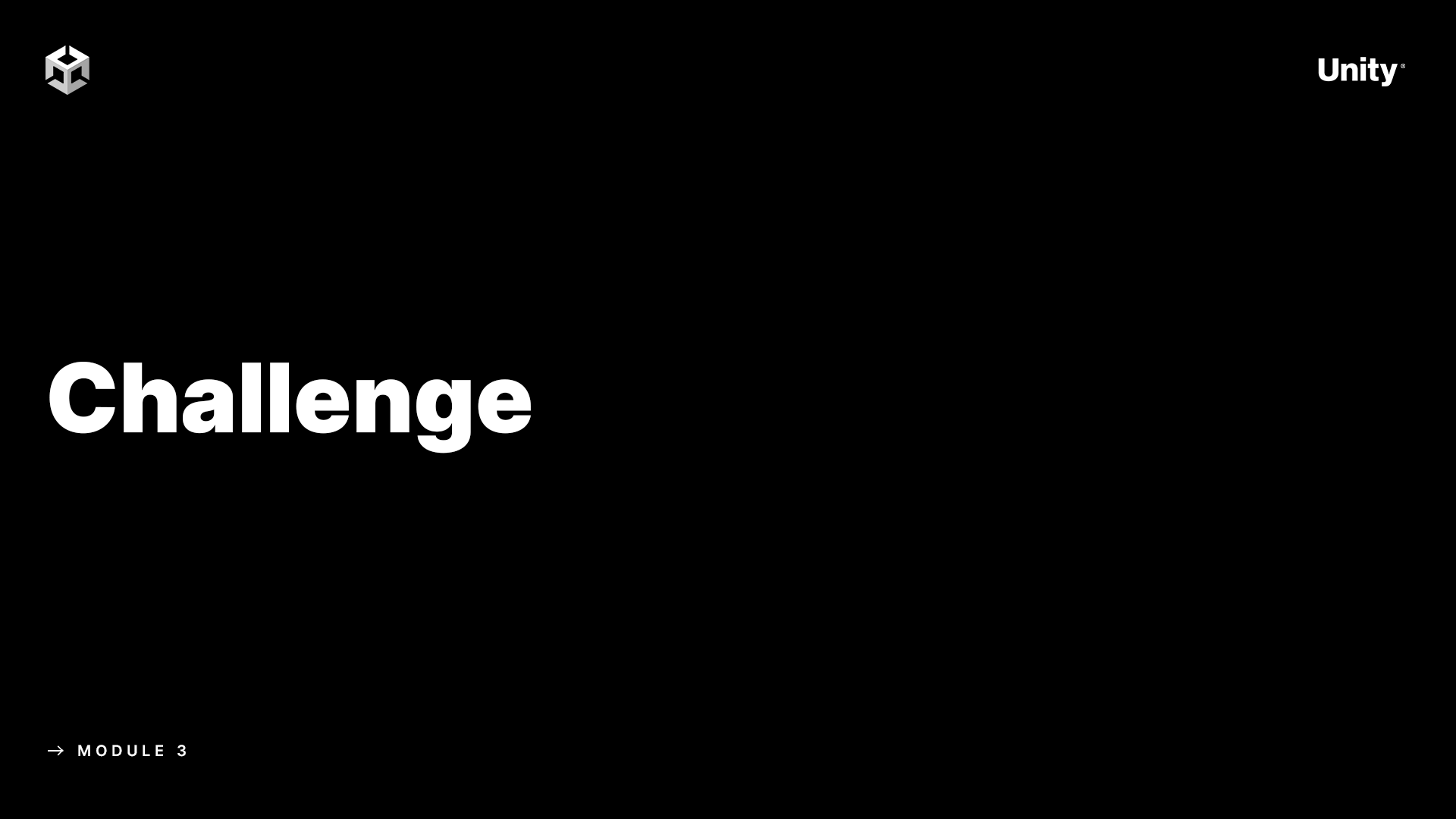 Module 3 Challenge - Unity Learn