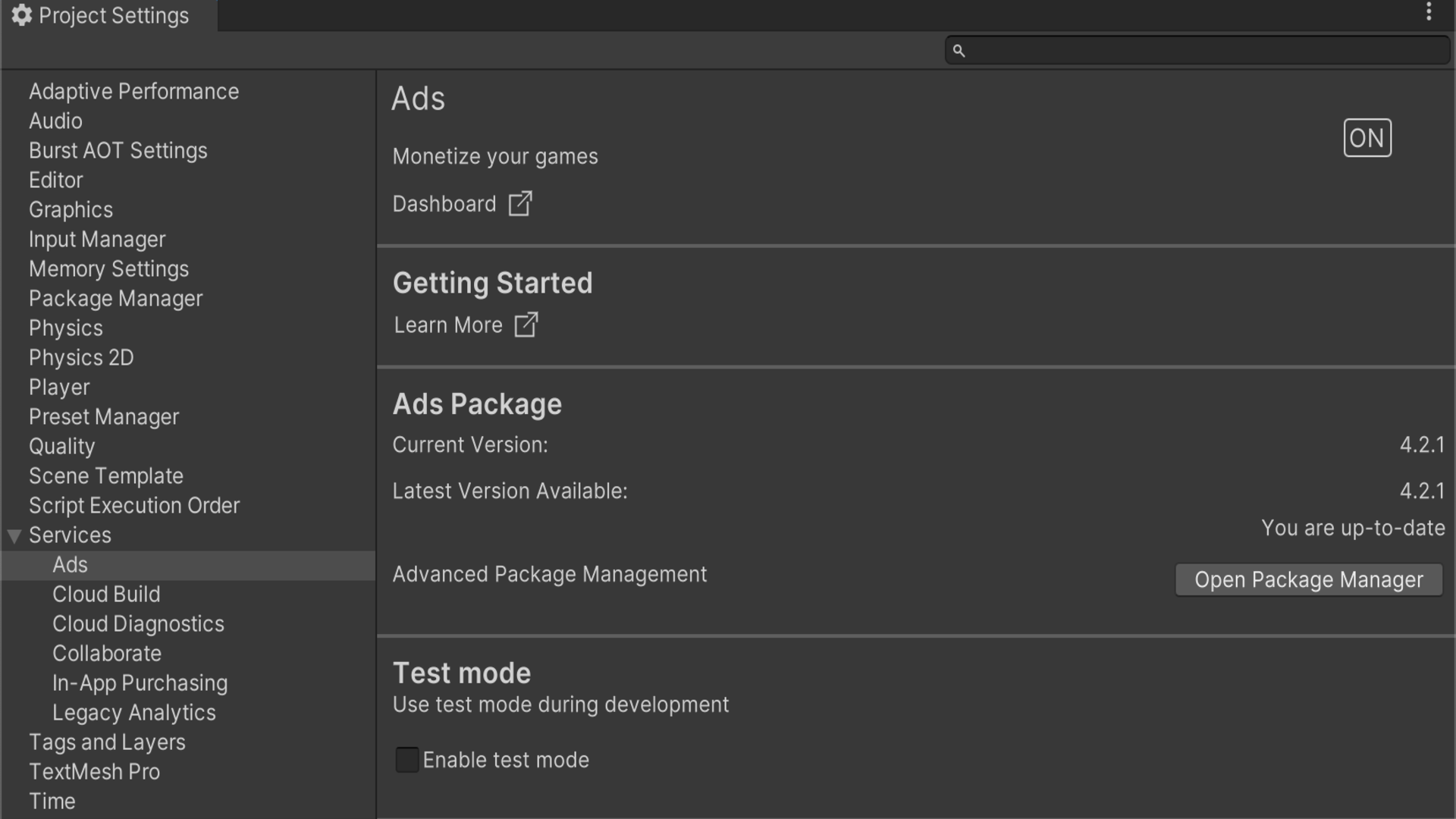 Get started with Unity Ads