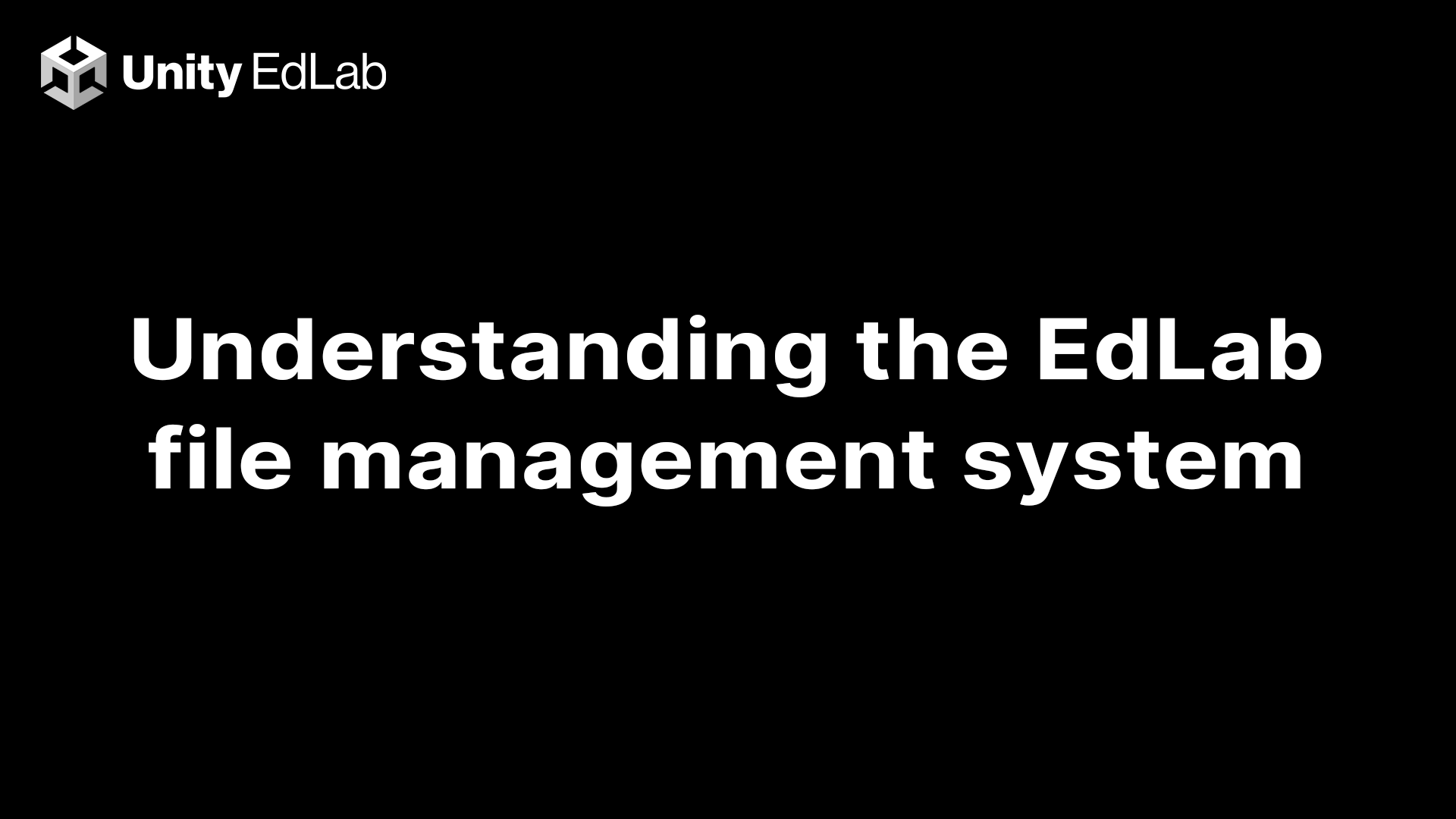 Understanding the EdLab file management system
