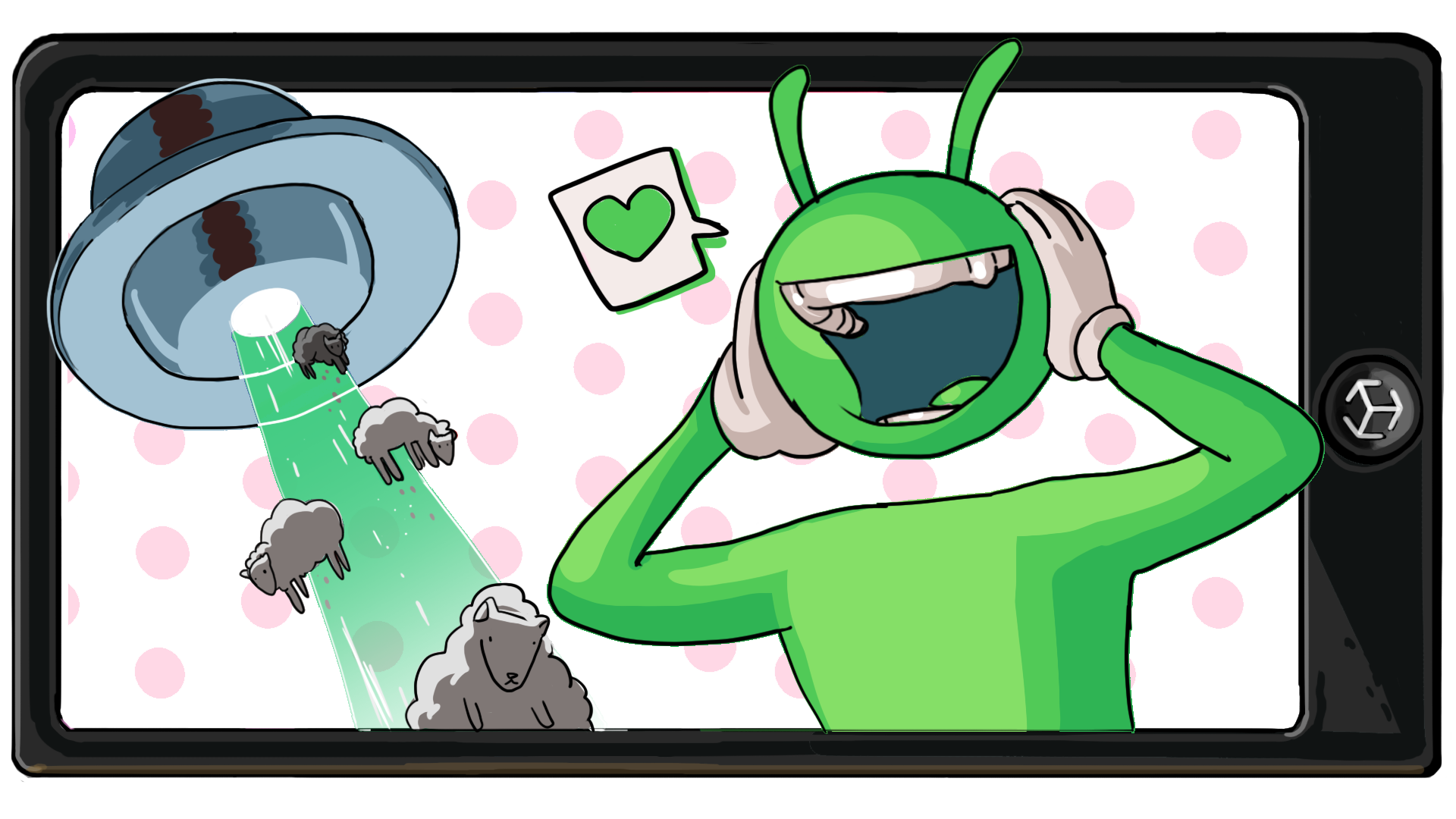 Develop the AR UFO abduction action